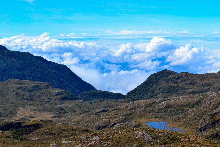 Vista del páramo del sol